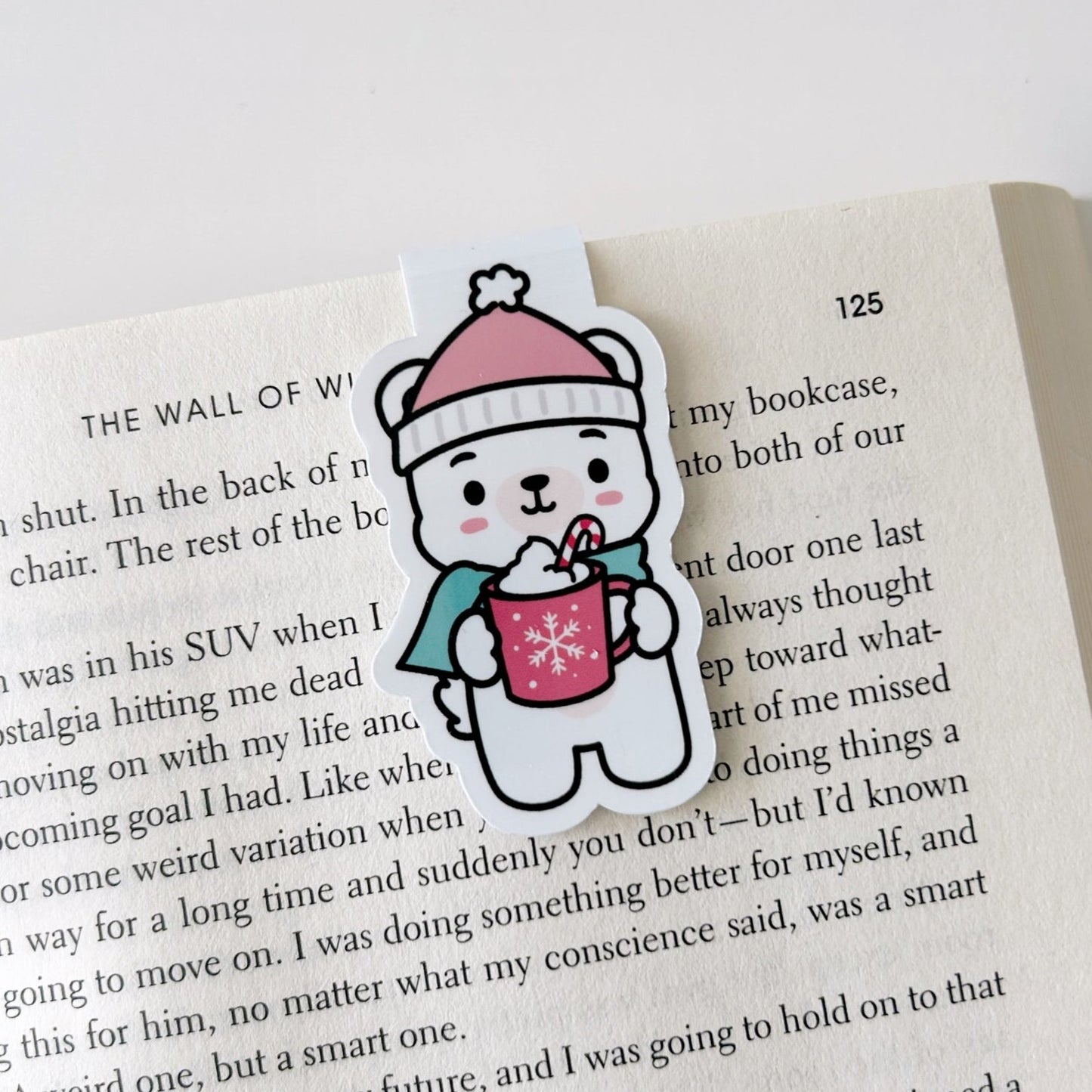 Hot Cocoa Bear Magnetic Bookmark