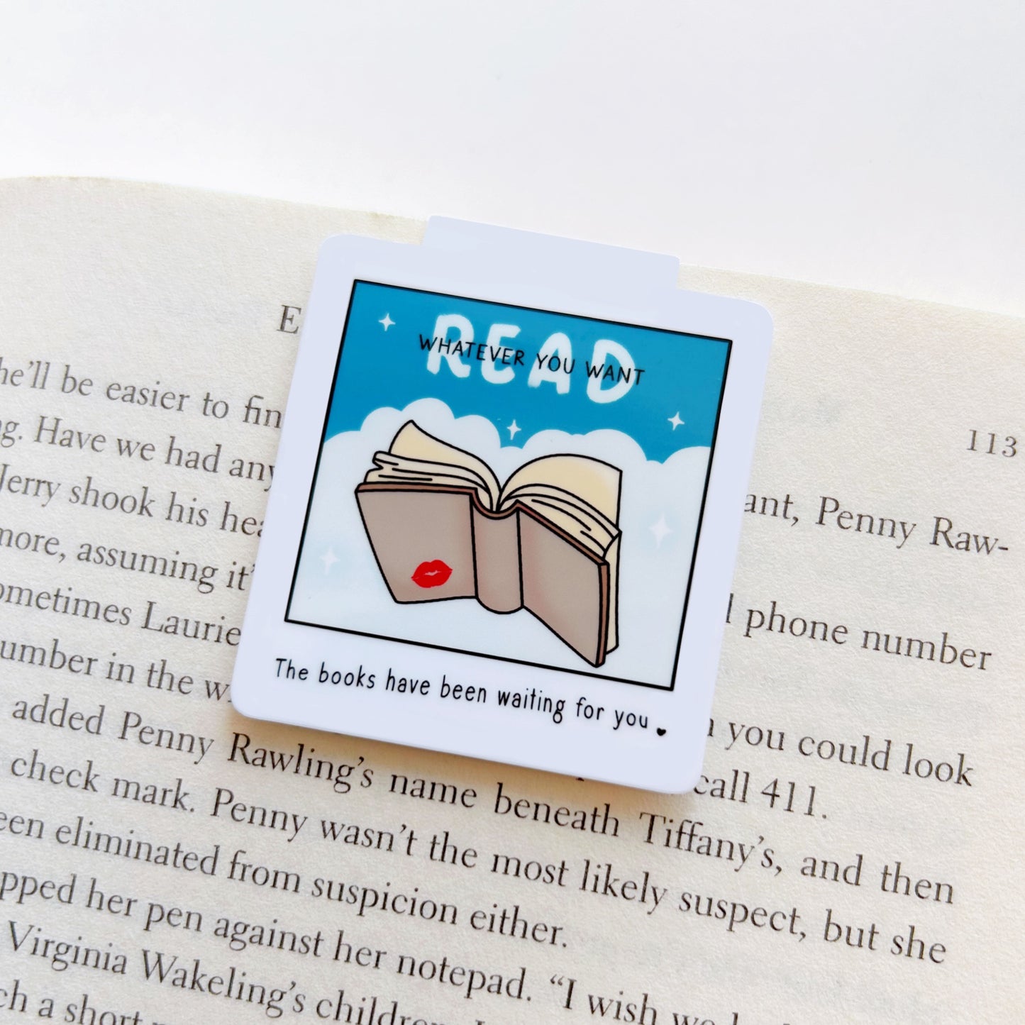 Read Whatever You Want Magnetic Bookmark