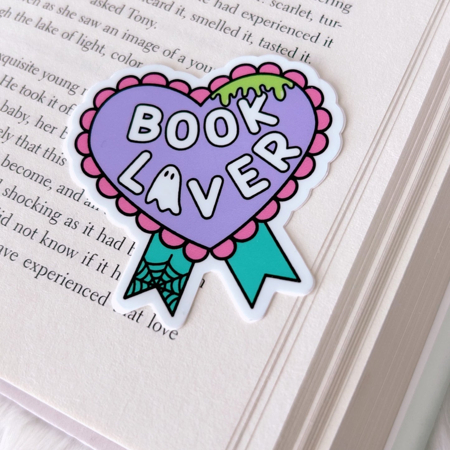 Spooky Book Lover Sticker