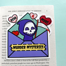 Load image into Gallery viewer, 4” Read More Murder Mysteries Bookmark
