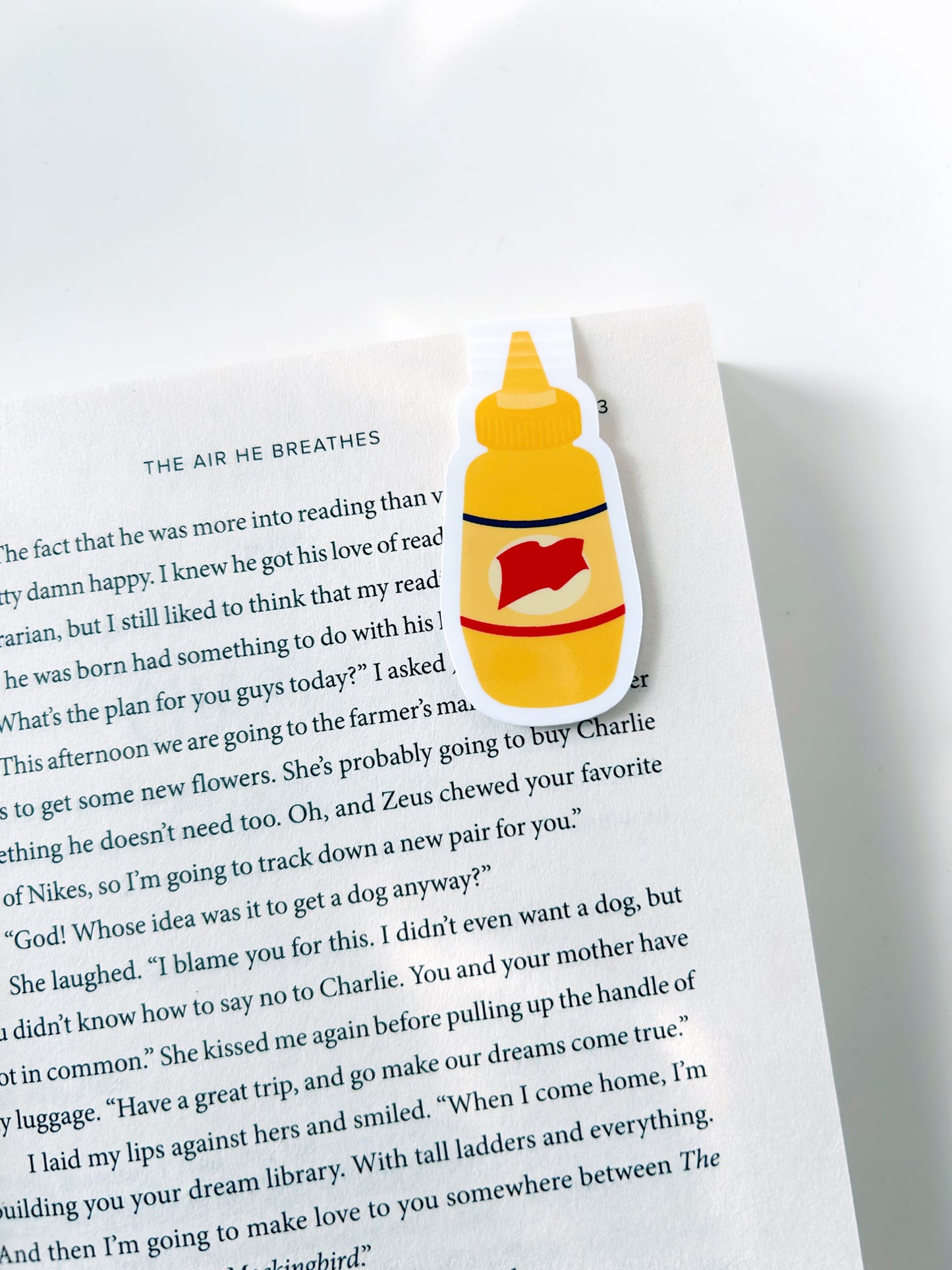 Mustard Magnetic Bookmark