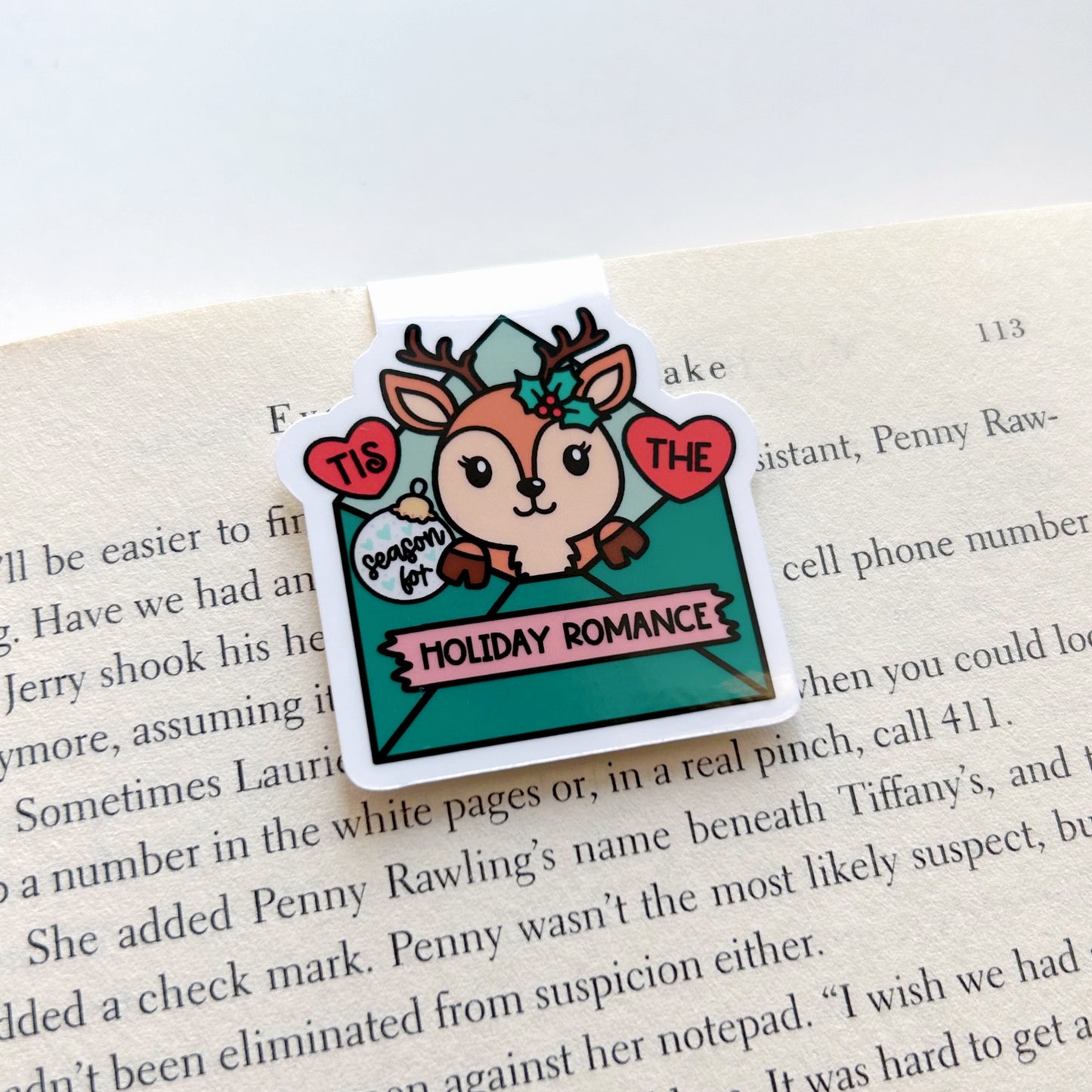 Holiday Romance Magnetic Bookmark