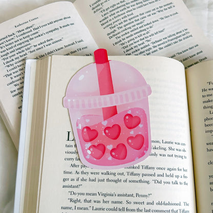 Boba Hearts Bookmark