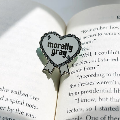 Morally Gray Enamel Pin