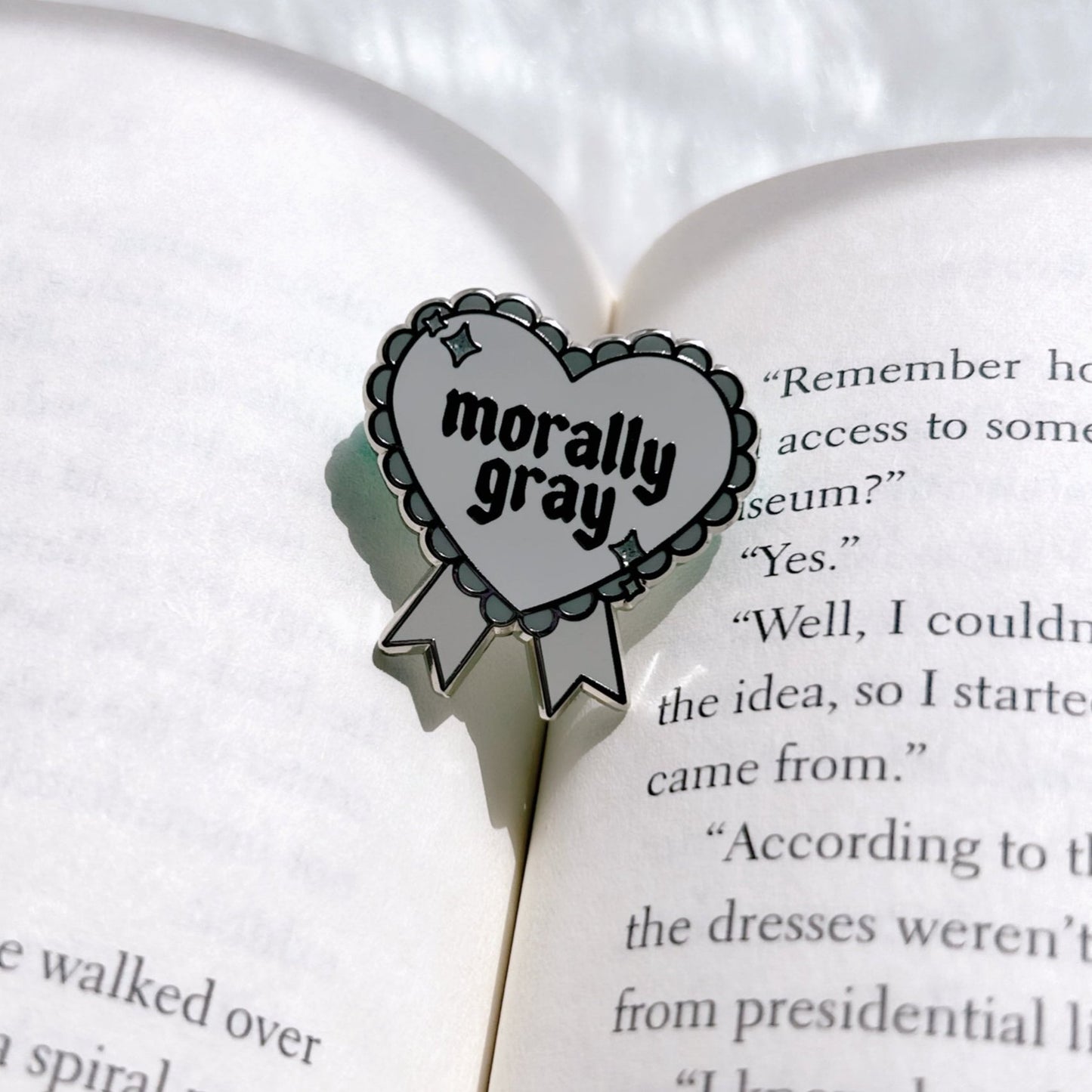 Morally Gray Enamel Pin