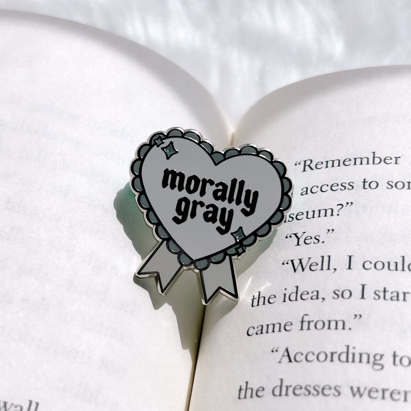 Morally Gray Enamel Pin