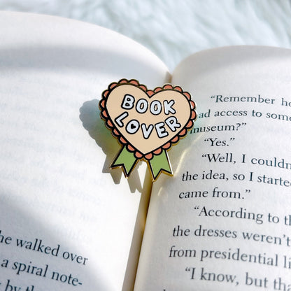 Book Lover Enamel Pin