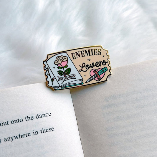 Enemies to Lovers Book Club Enamel Pin