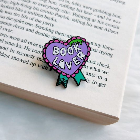 Spooky Book Lover Enamel Pin