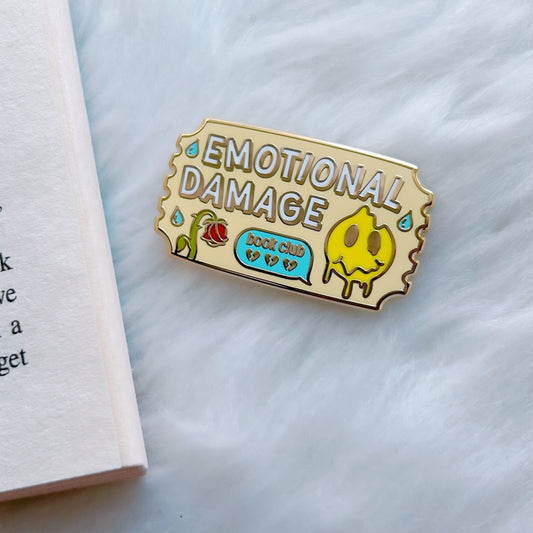 Emotional Damage Book Club Enamel Pin