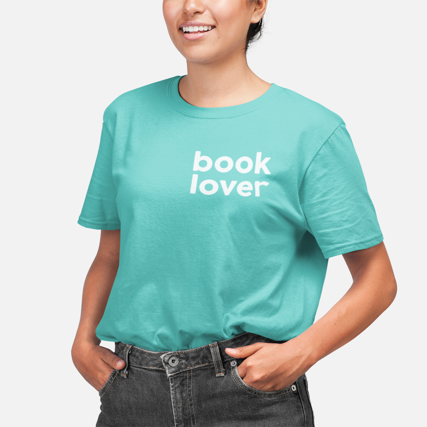 Aqua Book Lover T-Shirt