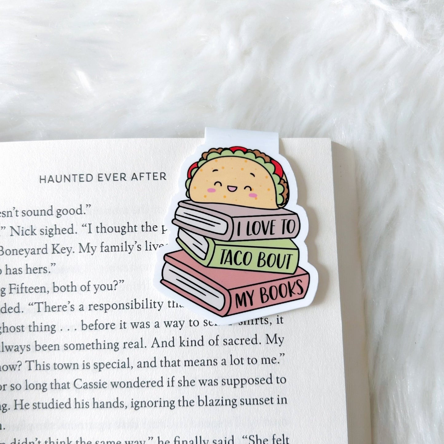 I Love to Taco Bout My Books Magnetic Bookmark