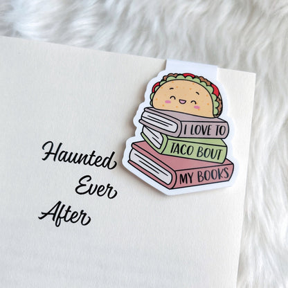 I Love to Taco Bout My Books Magnetic Bookmark