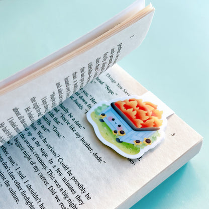 Dumpster Fire Magnetic Bookmark