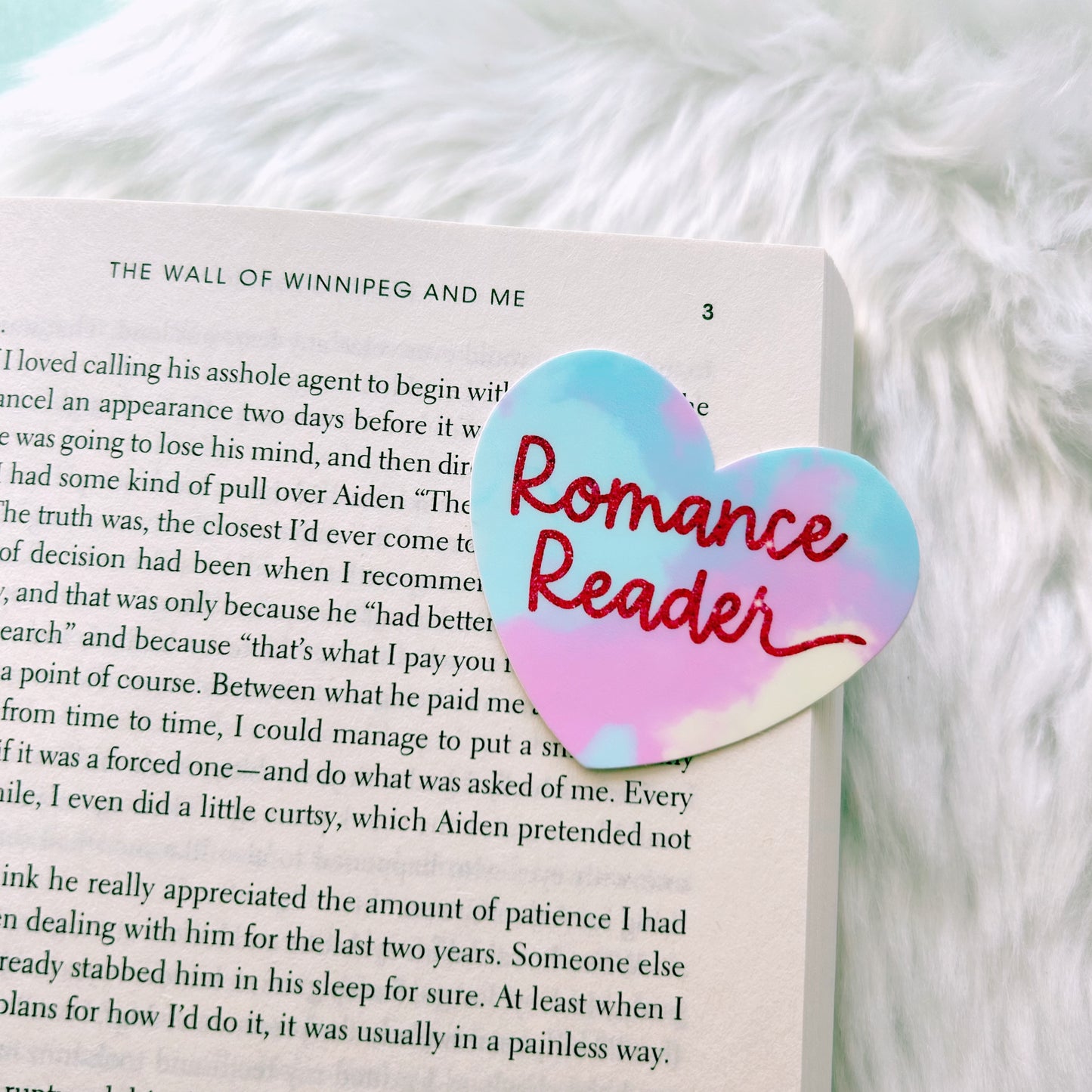 Pastel Romance Reader Sticker