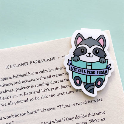 Live Fast Read Trash Magnetic Bookmark