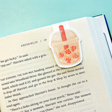 Load image into Gallery viewer, Mushrooms Sparkle Boba Magnetic Bookmark
