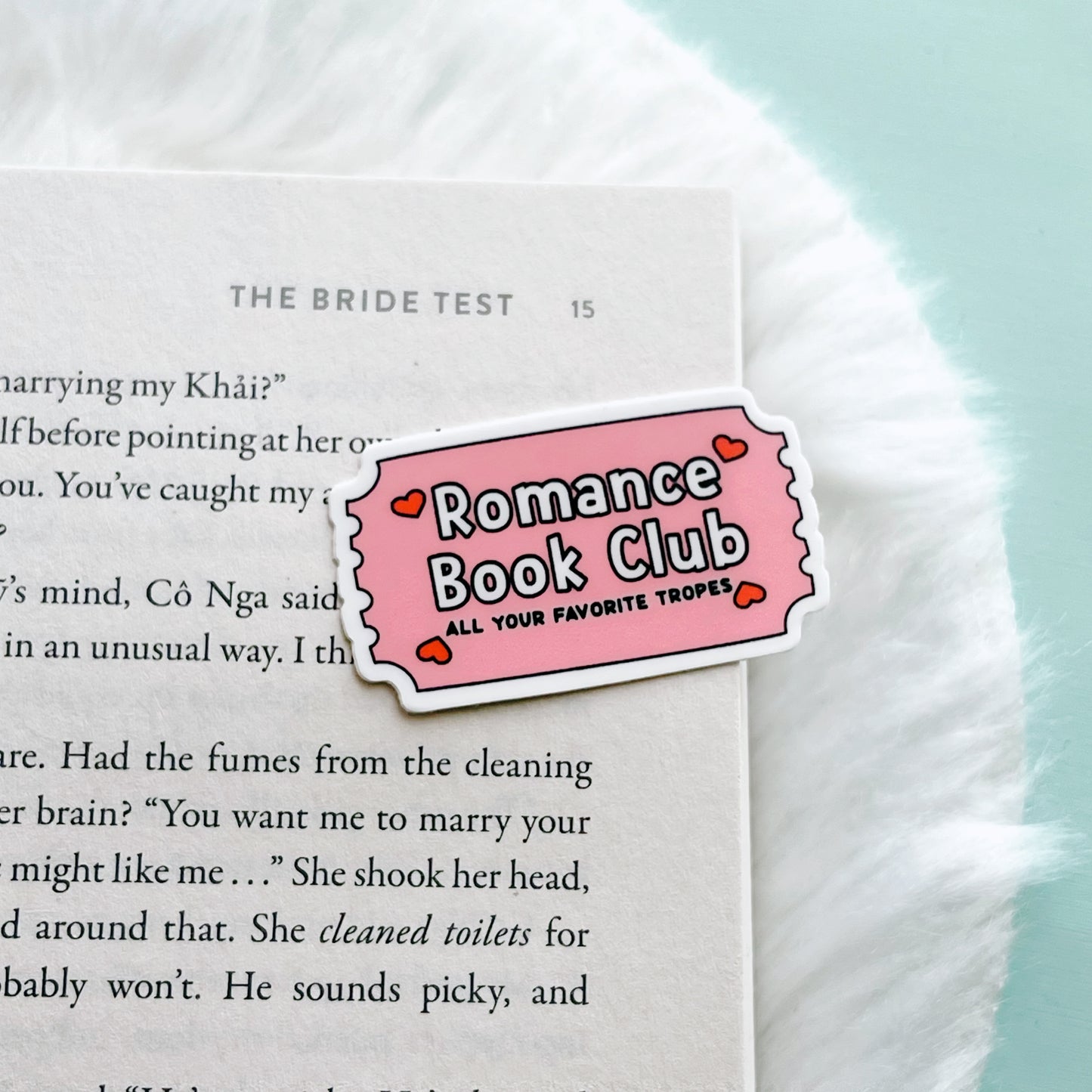 Mini Romance Book Club Sticker