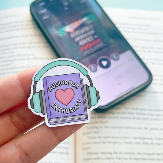 Mini Audiobook Enthusiast Sticker