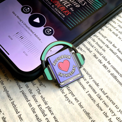 Audiobook Enthusiast Enamel Pin