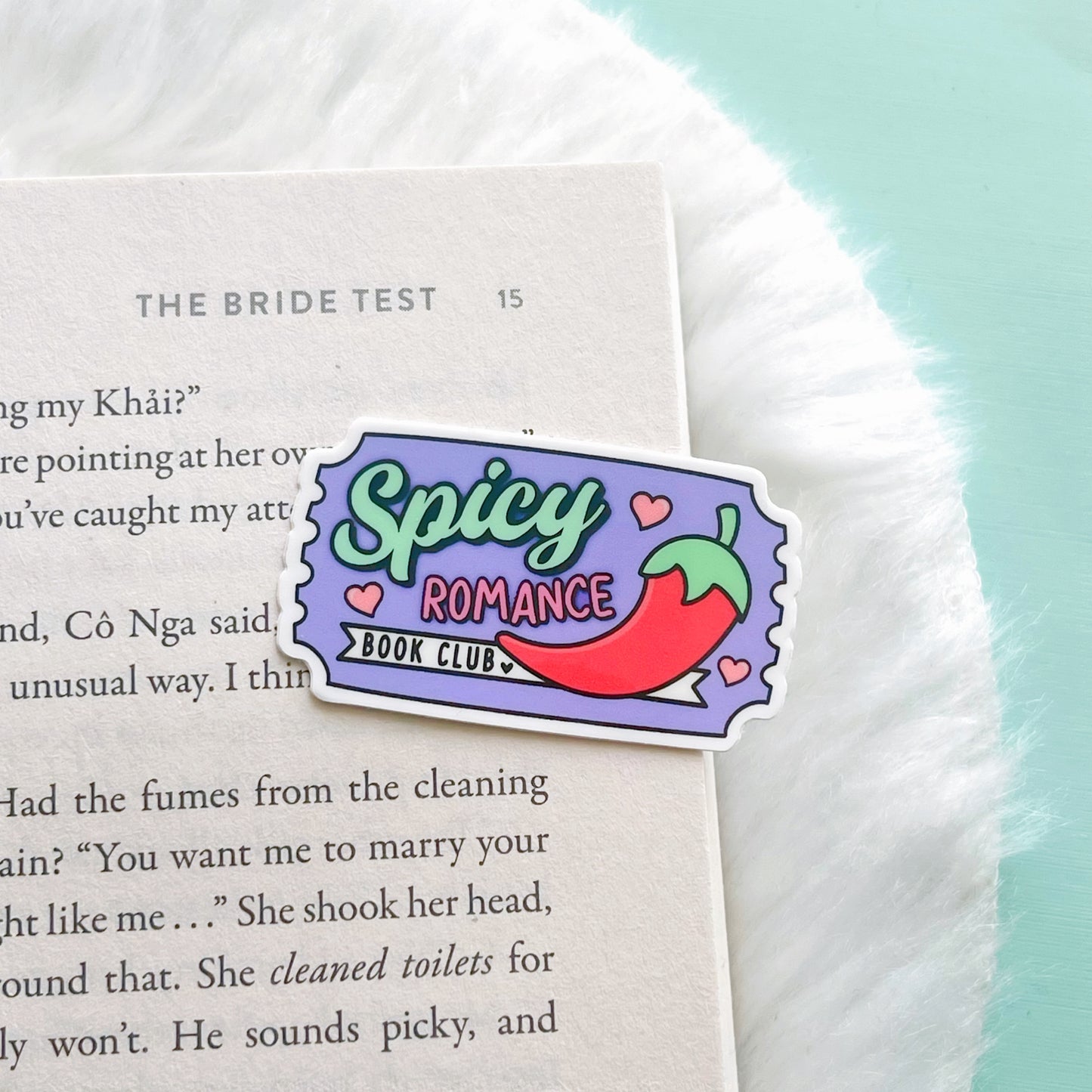Mini Spicy Romance Book Club Sticker