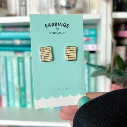 Library Earrings