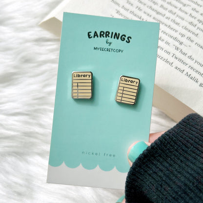 Library Earrings