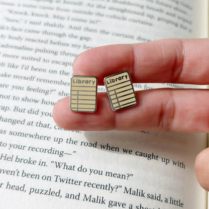 Library Earrings