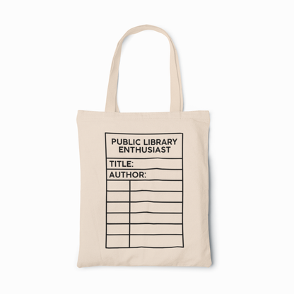 Public Library Enthusiast Tote Bag