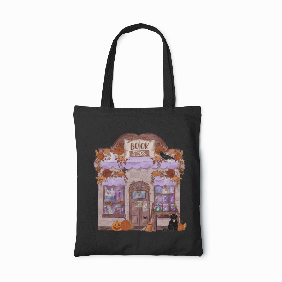 Spooky Bookstore Tote Bag
