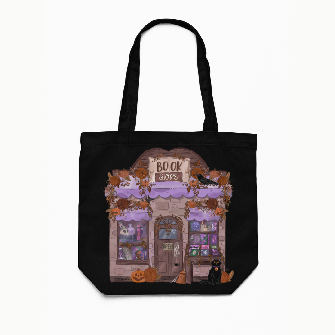 Spooky Bookstore Tote Bag