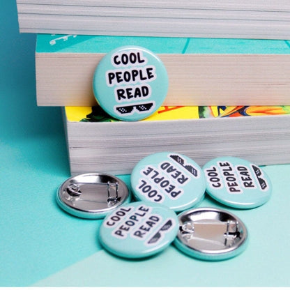 Book Lover Pin Button