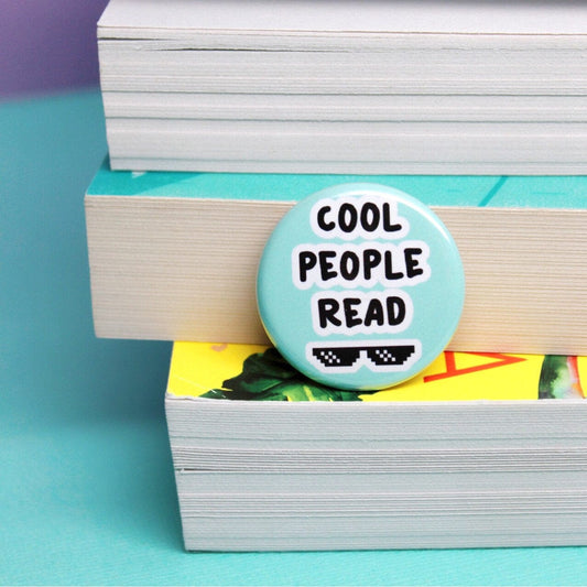 Book Lover Pin Button
