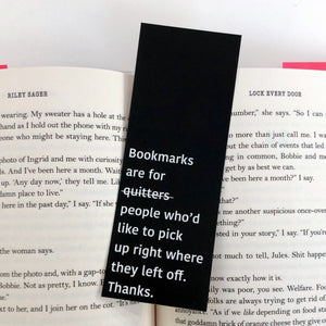 Bookmarks Are For Quitters Bookmarks