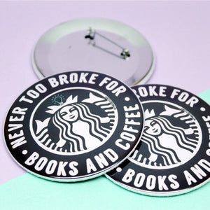 Books and Coffee Button