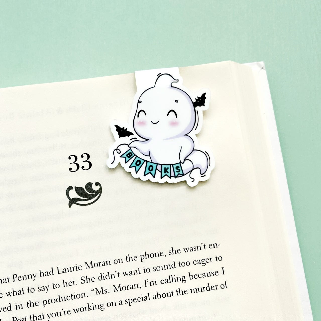 Ghost Books Banner Magnetic Bookmark