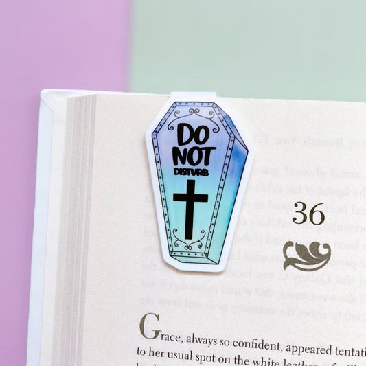 Do Not Disturb Coffin Magnetic Bookmark
