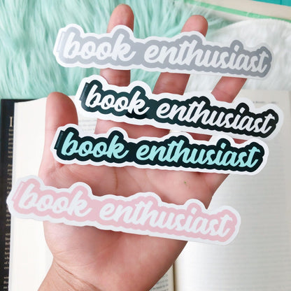 Book Enthusiast Sticker