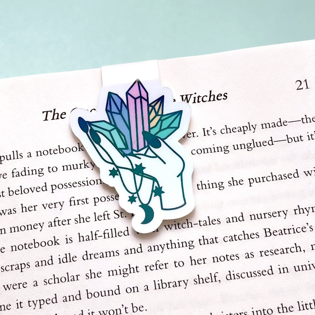 Holographic Crystals Hand Magnetic Bookmark