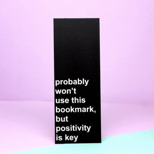 Positivity is Key Bookmark