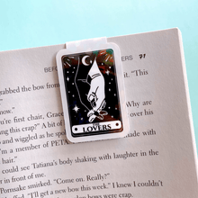 Load image into Gallery viewer, The Lovers Tarot Card Magnetic Bookmark
