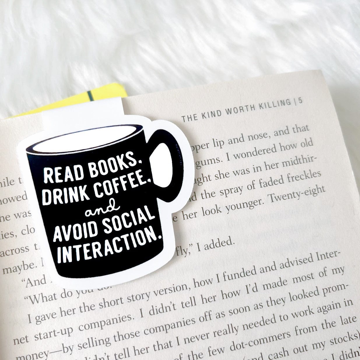 Read Books Drink Coffee Magnetic Bookmark