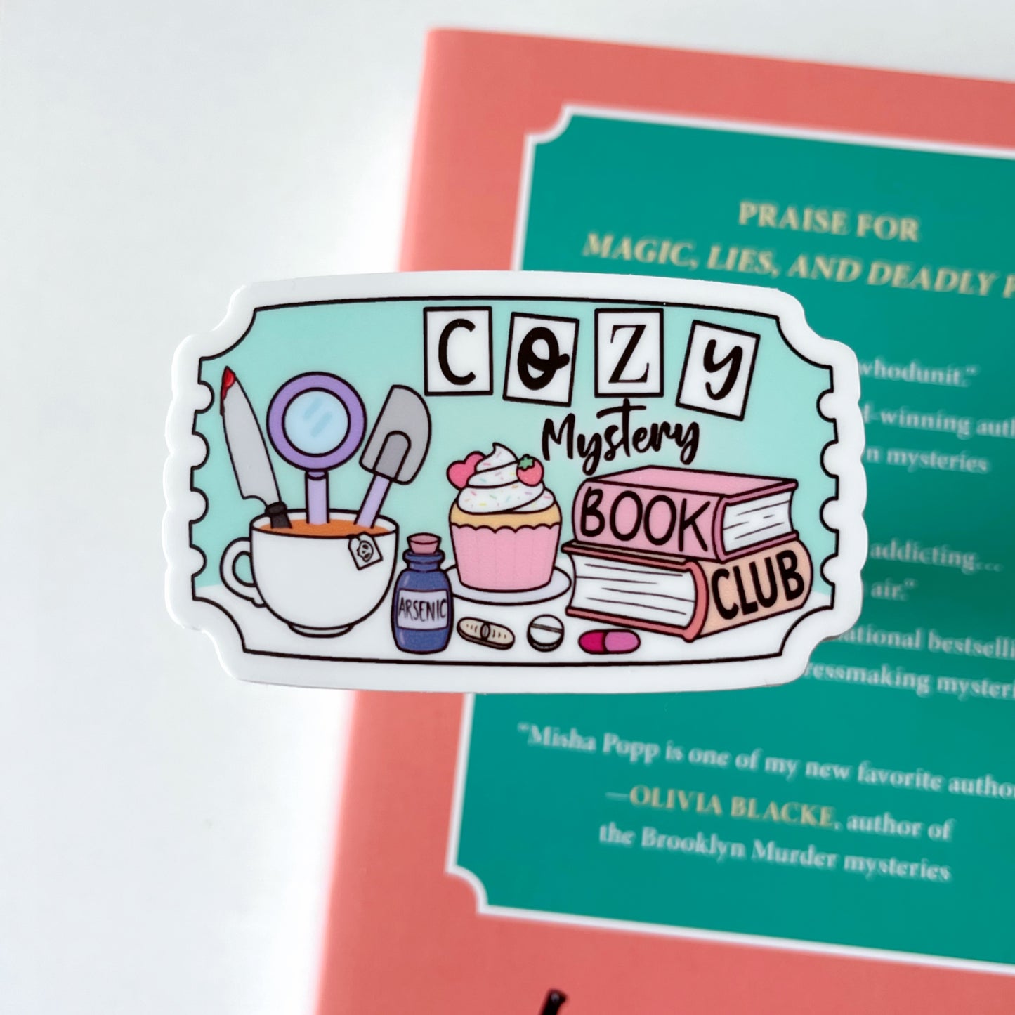 Cozy Mystery Book Club Sticker