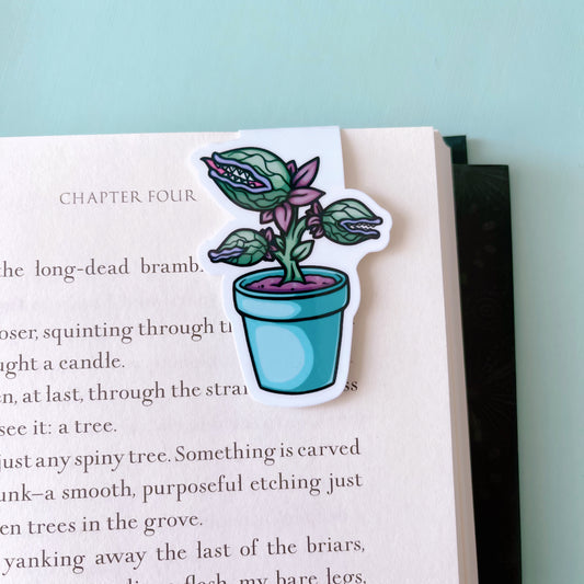 Man Eating Plant Magnetic Bookmark