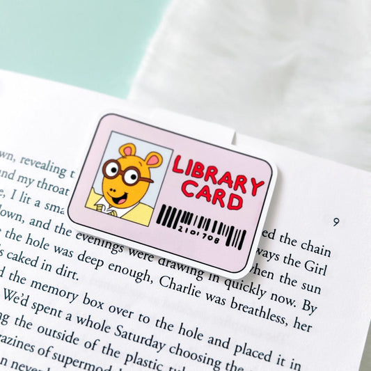 Library Card Magnetic Bookmark