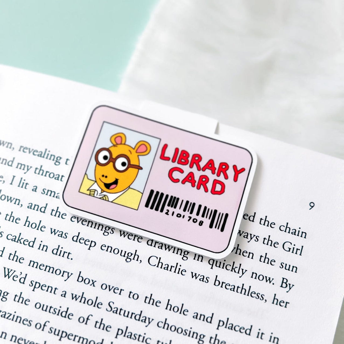 Library Card Magnetic Bookmark – My Secret Copy