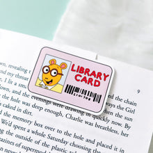 Load image into Gallery viewer, Library Card Magnetic Bookmark
