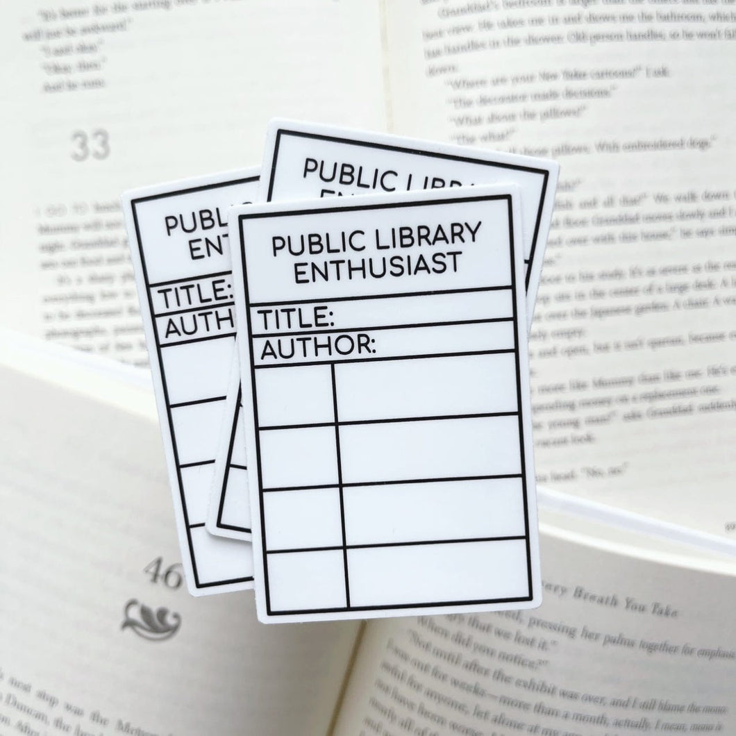 Library Enthusiast Sticker