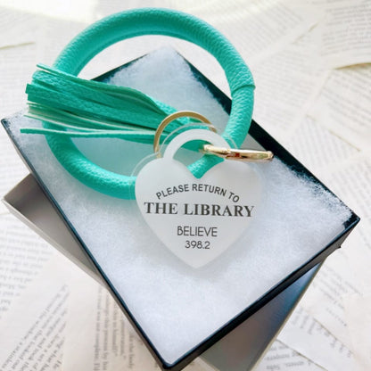 Please Return to the Library Keychain Bangle