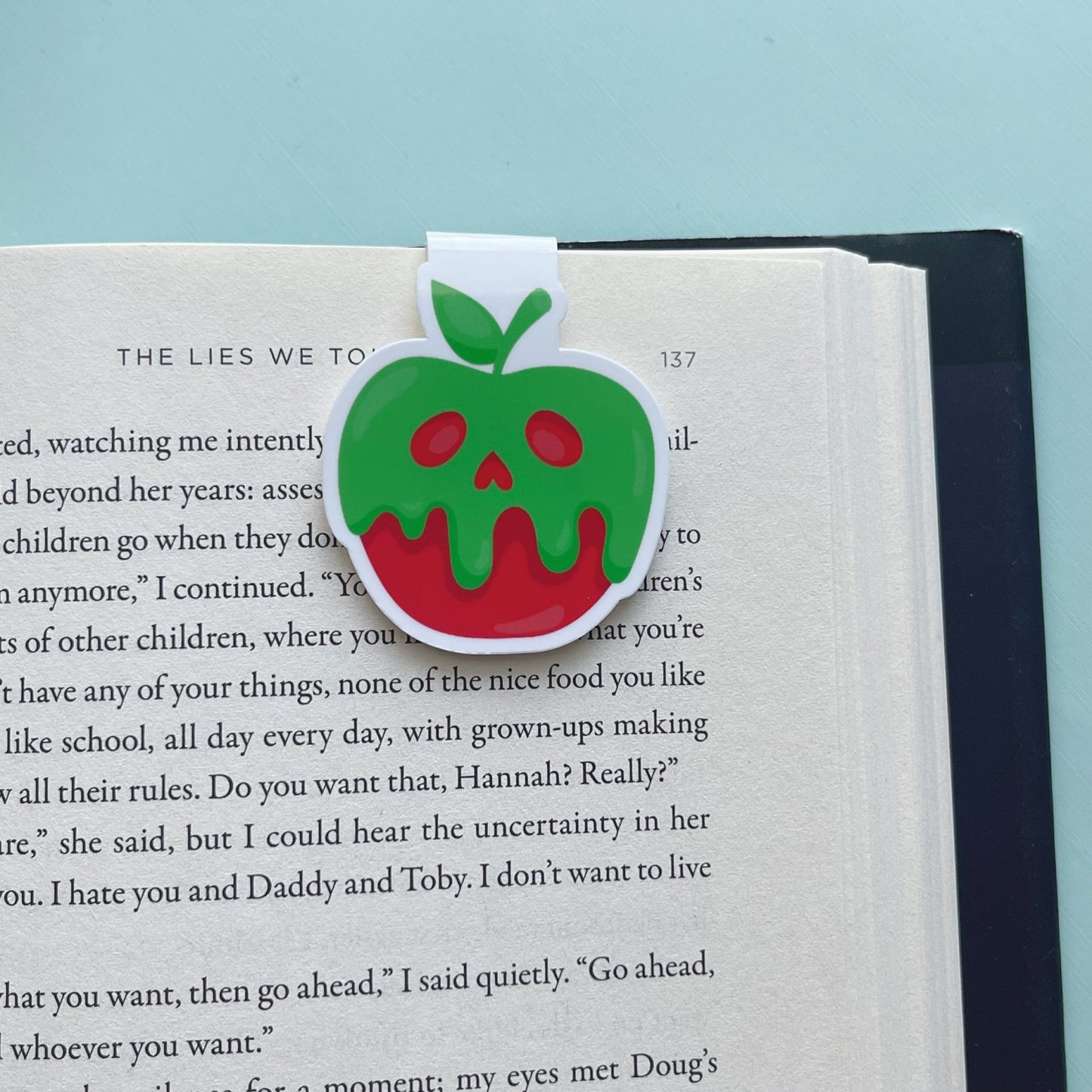 Red Poison Apple Magnetic Bookmark